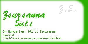 zsuzsanna suli business card